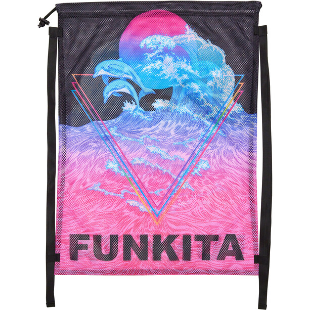 Funkita Sac d'équipement en filet Femme, Multicolore/noir