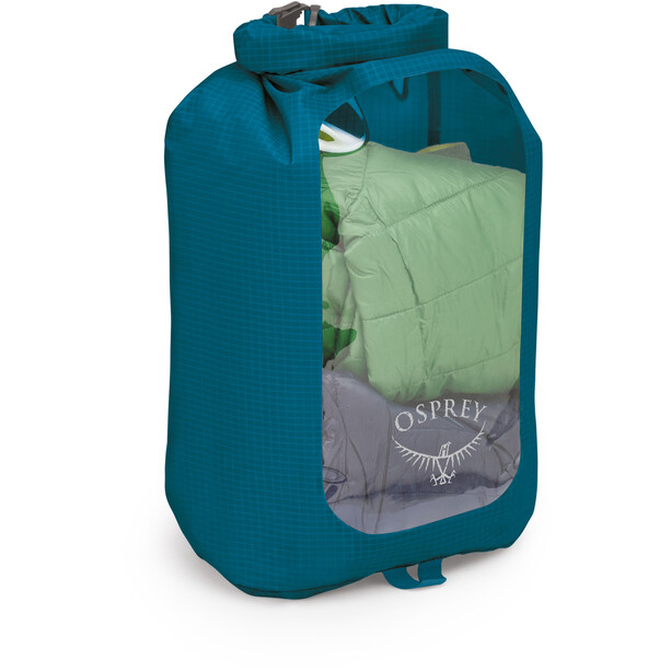 Osprey Ultralight 12 Sac Imperméable Dry Bag avec fenêtre, bleu