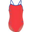 arena Logo Strój kąpielowy jednoczęściowy Dziewczynki, czerwony