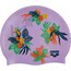 arena Print Jr Bonnet de bain Enfant, violet/Multicolore