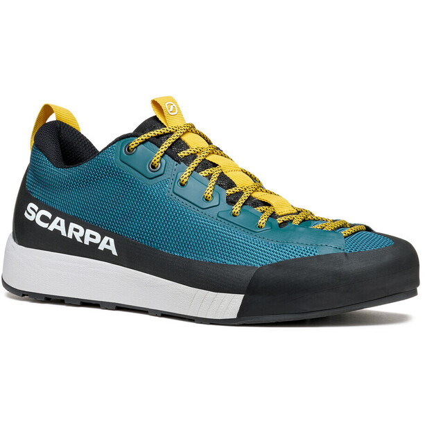 Scarpa Gecko LT Zapatos Hombre, Azul petróleo/amarillo