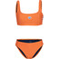 arena Icons Bralette Solid Traje de baño de dos piezas Mujer, naranja