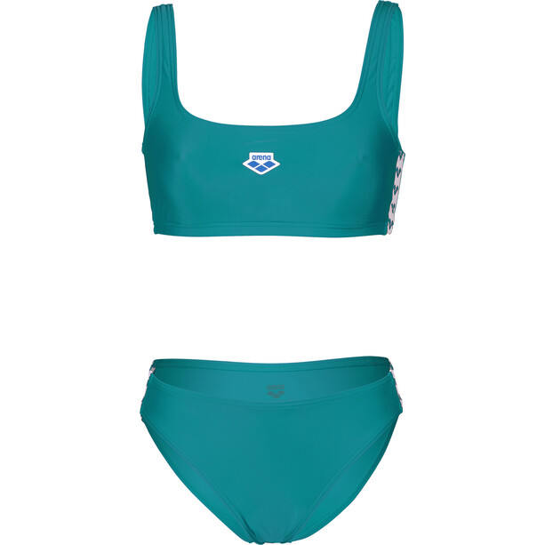 arena Icons Bralette Solid Two Pieces Swimsuit Women, turquoise