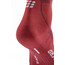 cep Hiking 80's Mid-Cut Socken Damen rot/grau