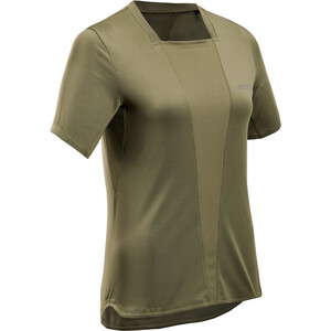 cep The Run V4 Shirt Short Sleeve Women, olive olive