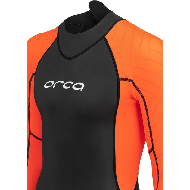 ORCA Vitalis Openwater Hi Vis Combinaison Homme, noir/orange