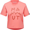 Mammut Massone Cropped Lettering T-Shirt Damen pink