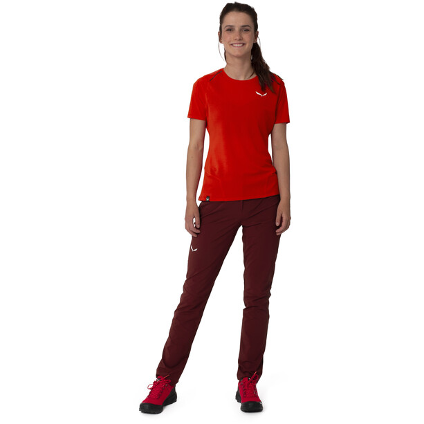 SALEWA Pedroc 4 Durastretch Spodnie Kobiety, czerwony