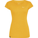 SALEWA Puez Melange Dry Kurzarm T-Shirt Damen gelb