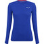 SALEWA Zebru Fresh Alpine Merino Responsive Camiseta técnica de manga larga Mujer, azul