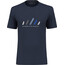 SALEWA Pure Stripes Dry T-Shirt Herren blau