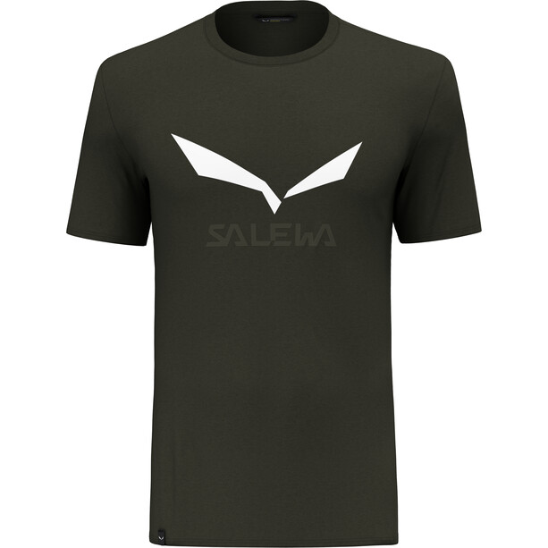 SALEWA Solidlogo Dry T-Shirt Heren, olijf
