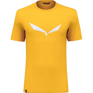 SALEWA Solidlogo Dry T-Shirt À Manches Courtes Homme, jaune jaune