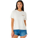 Rip Curl Hula Surfer Relaxed Tee Mujer, beige