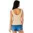 Rip Curl Oceans Together Ribbed Tank Women, beige