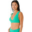 Rip Curl Premium Surf Deep V Top de bikini Mujer, verde