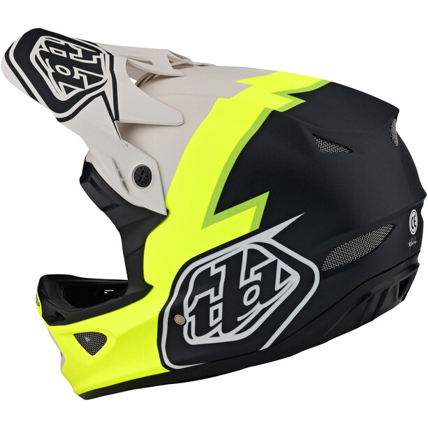 Troy Lee Designs D3 Fiberlite Helmet flo yellow
