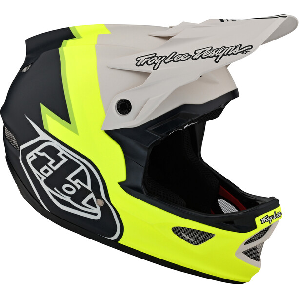 Troy Lee Designs D3 Fiberlite Helmet flo yellow