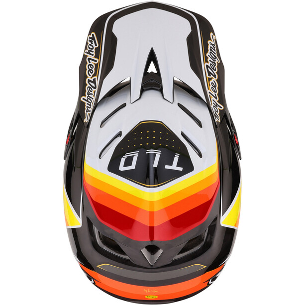 Troy Lee Designs D4 Carbon MIPS Helm, zwart/wit