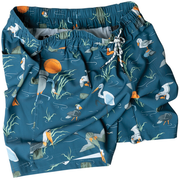 KAVU Costa Shorts Heren, blauw/bont