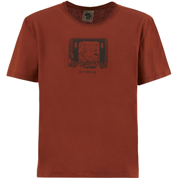 E9 Van Camiseta SS Hombre, rojo