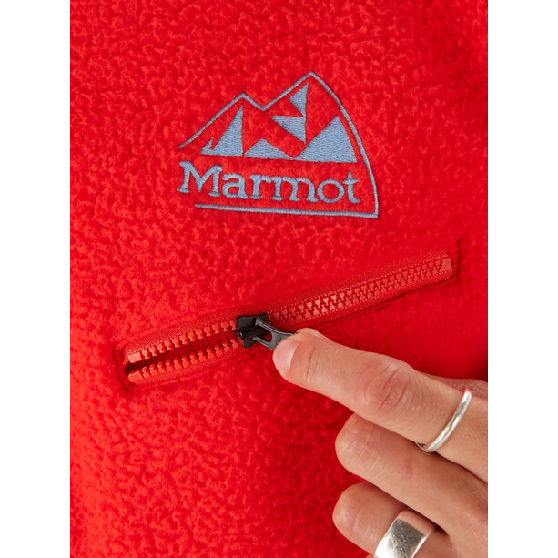 Marmot 94 E.C.O. Recycleter Fleecepullover Damen rot/blau