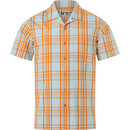Marmot Muir Camp Novelty Camiseta SS Hombre, azul/naranja
