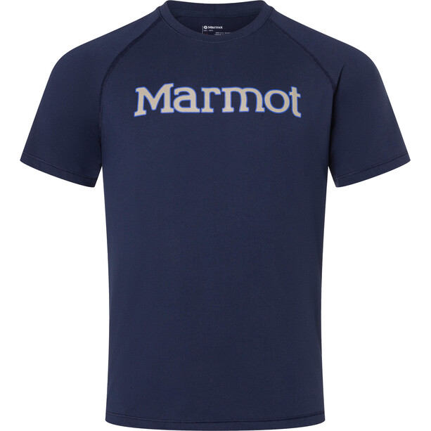 Marmot Windridge Graphic SS Shirt Men, bleu