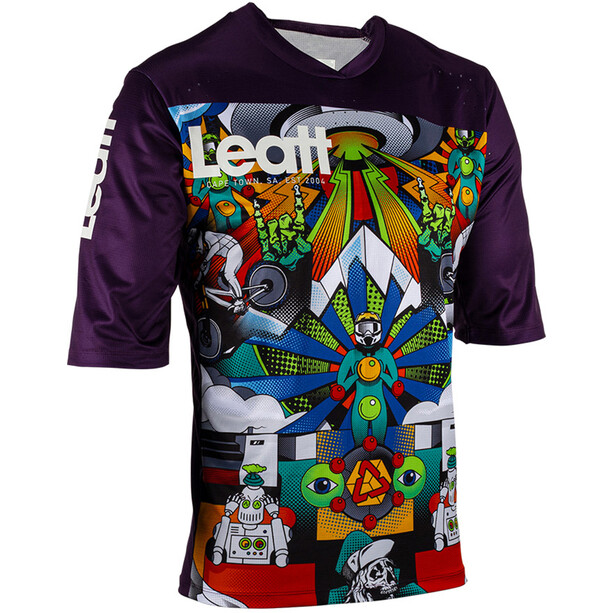 Leatt MTB Enduro 3.0 Camisa 3/4 Hombre, violeta/Multicolor