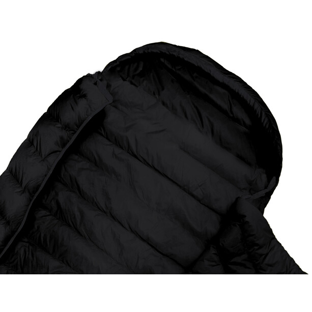 Grüezi-Bag Biopod DownWool Extreme Light 185 Bolsa de dormir Edición Negro, negro