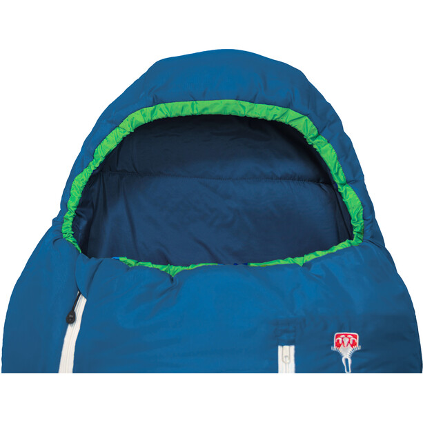 Grüezi-Bag Biopod Wool World Traveller Slaapzak Kinderen, blauw
