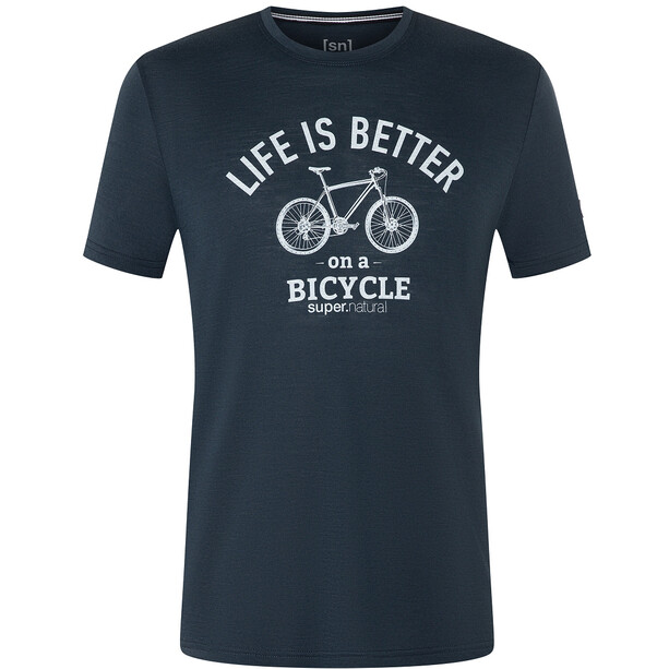 super.natural Better Bike Tee Homme, bleu