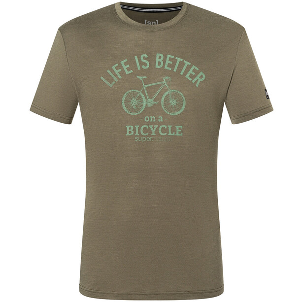 super.natural Better Bike T-shirt Heren, grijs