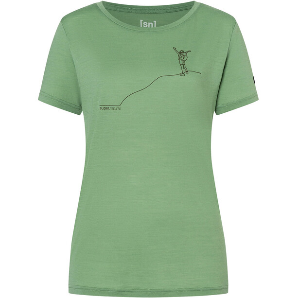 super.natural Gipfelglück T-shirt Dames, groen