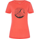 super.natural Mountain Mandala T-shirt Dames, rood