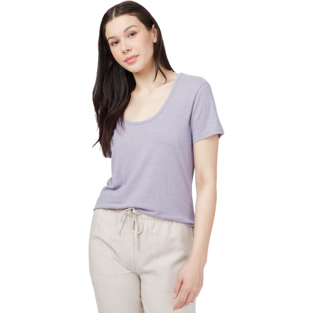tentree Hemp Scoop T-shirt à encolure Femme, violet