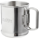 CAMPZ Mug en acier inoxydable 300ml avec poignée pliante 