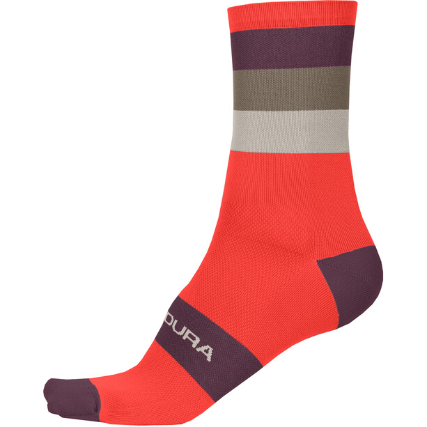 Endura Bandwidth Stripe Socken Herren rot