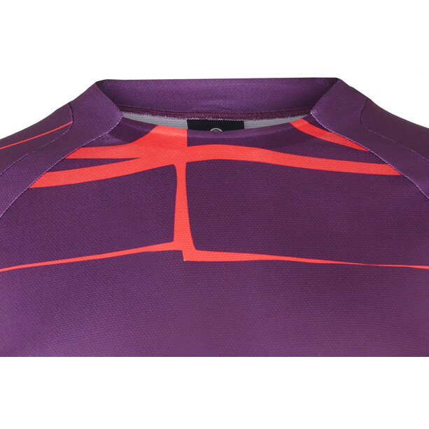 Endura MT500 Print LTD Maglietta a maniche lunghe Uomo, viola/rosso