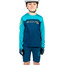 Endura MT500 Burner Koszulka rowerowa z długim rękawem Dzieci, turkusowy/niebieski