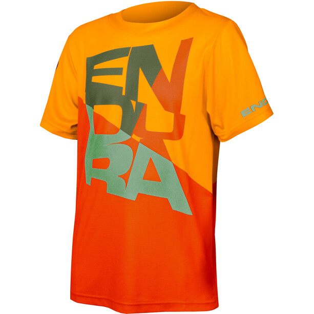 Endura SingleTrack Core T-Shirt Bambino, arancione/rosso
