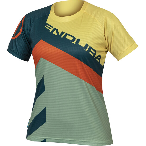 Endura SingleTrack Print LTD T-Shirt Donna, turchese