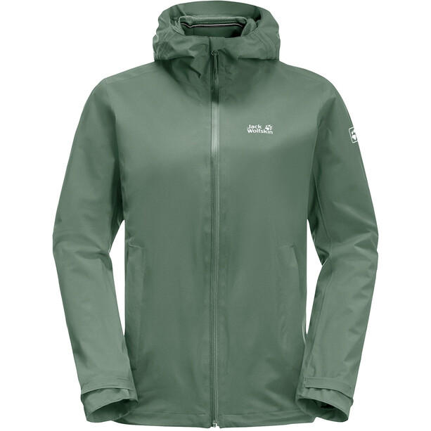 Jack Wolfskin Pack & Go Shell Giacca Donna, verde