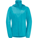Jack Wolfskin Stormy Point 2-laags jack Dames, turquoise