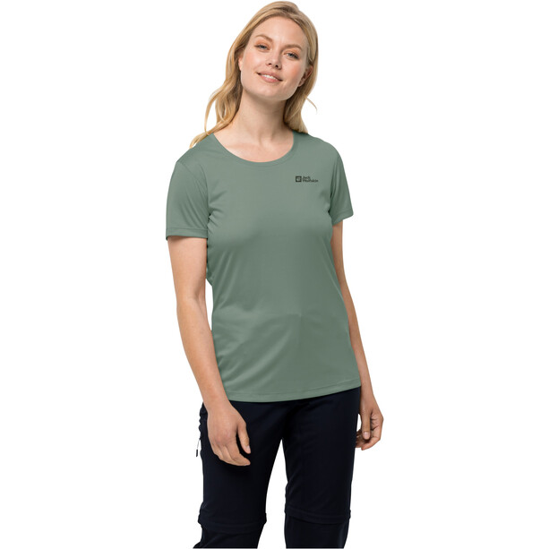 Jack Wolfskin Tech Koszulka Kobiety, zielony