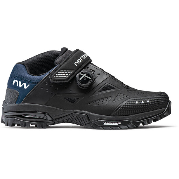 Northwave Enduro Mid 2 MTB schoenen Heren, zwart/blauw