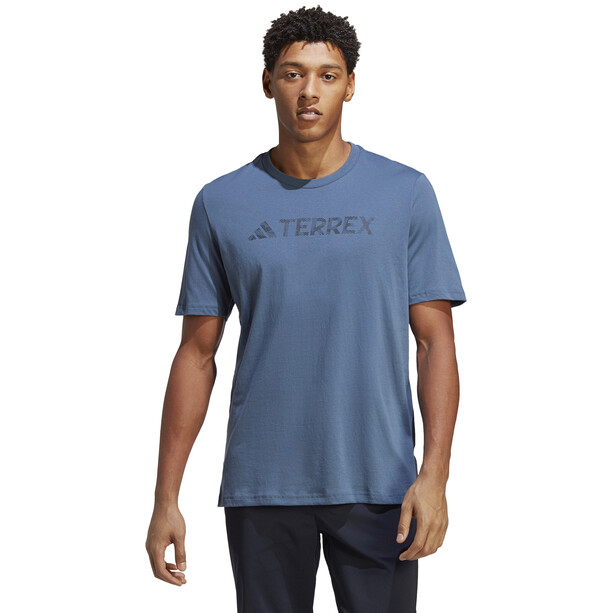 adidas TERREX Clasic Logo Koszulka Mężczyźni, niebieski