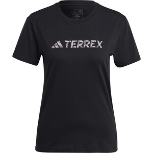 adidas TERREX Logo Tee Damen schwarz schwarz