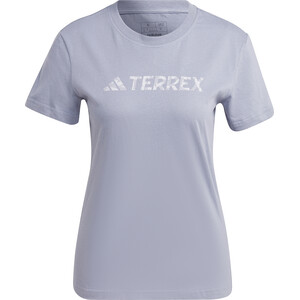 adidas TERREX Logo Tee Women silver violet silver violet