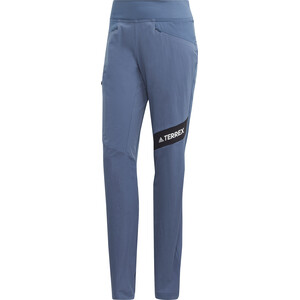adidas TERREX TR Alpclimbing Pantalones ligeros Softshell Mujer, azul azul